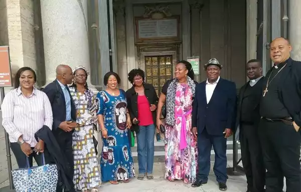 Photos Victor Umeh Embarks On Prayers As He Visits Tomb of St. Peter In Rome